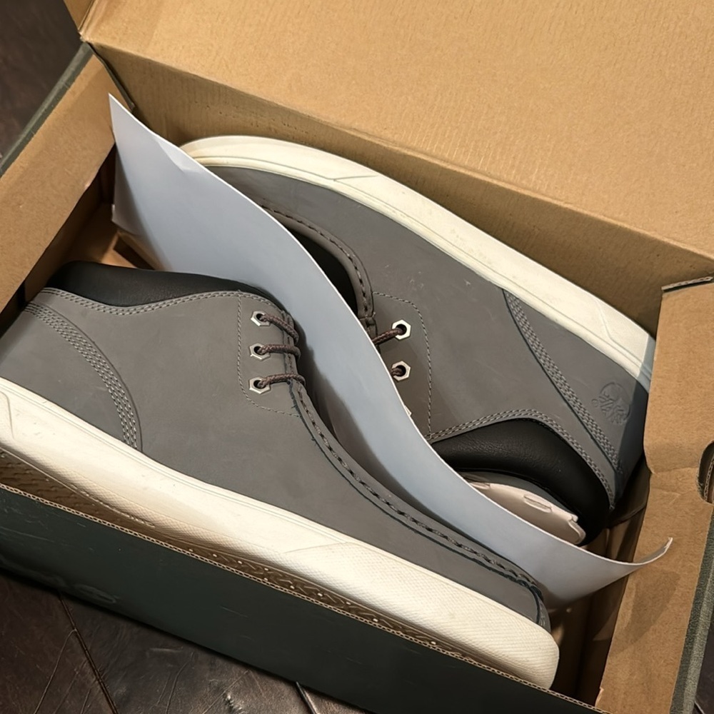 Timberland canvas groveton mock toe chukka grey NIB 10 - Picture 10 of 10